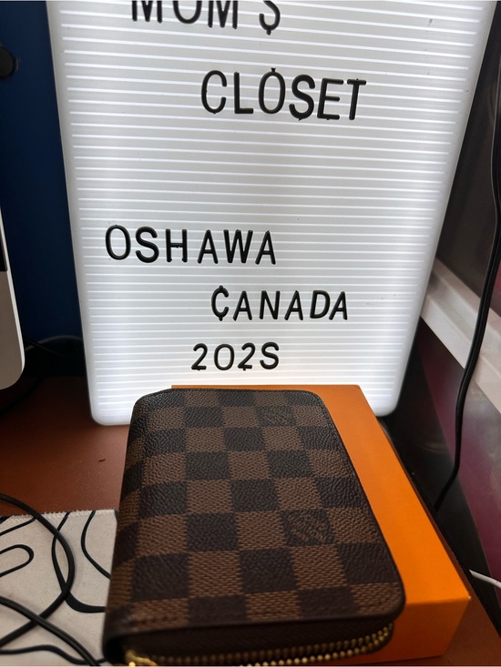 Other - Brown Checker Zip Wallet - Men Bags